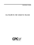 026-1002 UltraSite32 User`s Guide