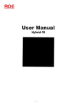 User Manual - ROE creative display