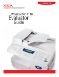 WorkCentre 4118 Evaluator Guide