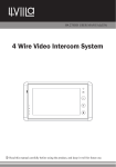 4 Wire Video Intercom System