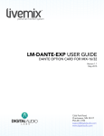 LiveMix LM-DANTE-EXP User Guide
