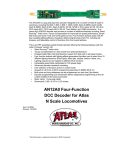 AN12A0 Four-Function DCC Decoder for Atlas N Scale Locomotives