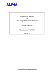 Product User Manual For 802.11b/g MIMO Mini-PCI