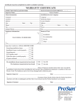 a Warranty Certificate in PDF