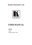 USER MANUAL