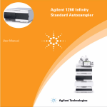 1260 Infinity Standard Autosampler User Manual
