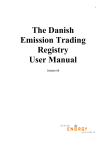 The Danish Emission Trading Registry User Manual