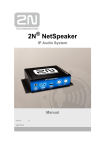2N NetSpeaker - 2N Telekomunikace