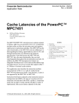 Cache Latencies of the PowerPC MPC7451