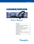 Series 5 Weld Head User`s Manual (SWS-MANUAL-5HC