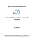 Kansas Graduation and Dropout Information Handbook 2013-2014
