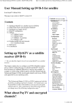 User Manual:Setting up DVB-S for satellite