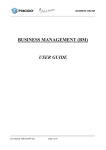 BUSINESS MANAGEMENT (BM) USER GUIDE - use this link