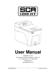 User Manual - Support Cleaning Apparatus