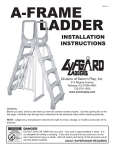 A-frame resin ladder instructions