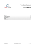 Time Date Signature User`s Manual