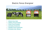 Electric Fence Energizer User Manual