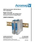 8500938C TT337-0700 User`s Manual
