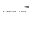 Linux: IBM Installation Toolkit User Manual