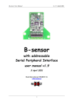 B-sensor with addressable Serial Peripheral Interface user manual