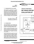 m mc145540 adpcm codec evaluation kit