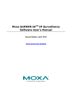 Moxa SoftNVR-IATM IP Surveillance Software User`s Manual