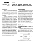 Production Testing of Thermistors Using the Model 2400