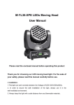M-YL36-XPE LEDs Moving Head User Manual