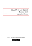 Model 7158 Low Current Scanner Card Instruction Manual