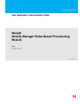 Identity Manager Roles Based Provisioning Module 3.6.1