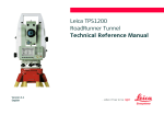 Leica TPS1200 RoadRunner Tunnel Technical Reference