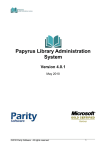 Papyrus User Manual - Papyrus Library Administration System