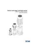 Vertical multi-stage centrifugal pumps