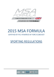 2015 MSA Formula Sporting Regulations
