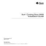 Sun Cooling Door 5600 Installation Guide