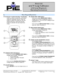 PIE 532 Loop Calibrator User Manual PDF