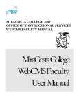 miracosta college 2009 office of instructional services webcms