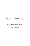 Ethernet over VDSL2 Converter VC-201A / VC-202A / VC