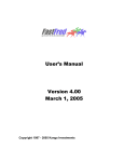 User`s Manual Version 4.00 March 1, 2005