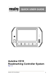 Autoline VX10 Roadmarking Controller System