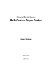 Super Series User Manual