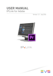 IPLink for Adobe plug-in panel 1.2 User`s Manual