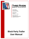 Block Party Trailer User Manual - Three Rivers Baptist Association