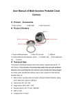 User Manual of Multi-function Portable Clock Camera