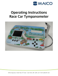 Operating Instructions Race Car Tympanometer