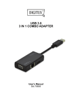 USB 3.0 3 IN 1 COMBO ADAPTER