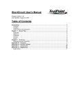 ShortCircuit User`s Manual Table of Contents