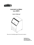 Automatic Ice Maker User`s Manual