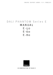 DALI PHANTOM Series E MANUAL E-50 E-60 E-80