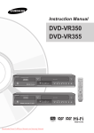 Samsung DVD-VR355 User Guide Manual